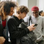 students in a modern classroom