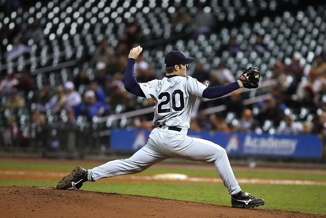 Photo of baseball pitcher Taylor Rabe on the mound