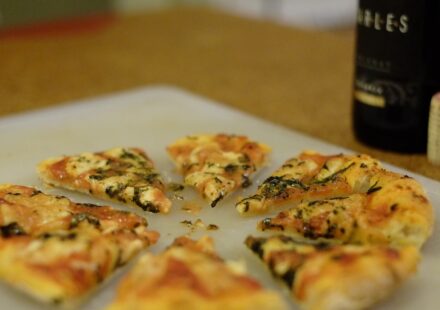 delicious pizza slice