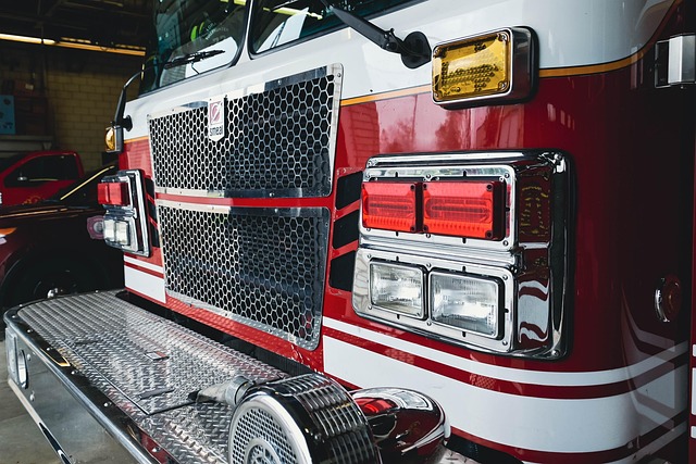 Illustration of a fire station with flames coming out of a window, symbolizing situational irony.
