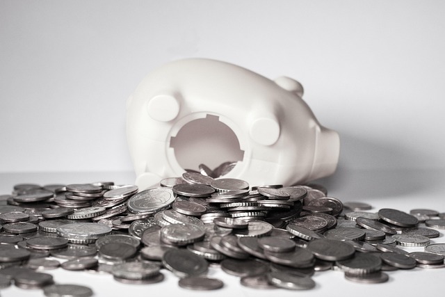 Graphic showing a piggy bank with coins flying out into different categories: medical, car repair, job loss