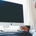 laptop with productivity apps