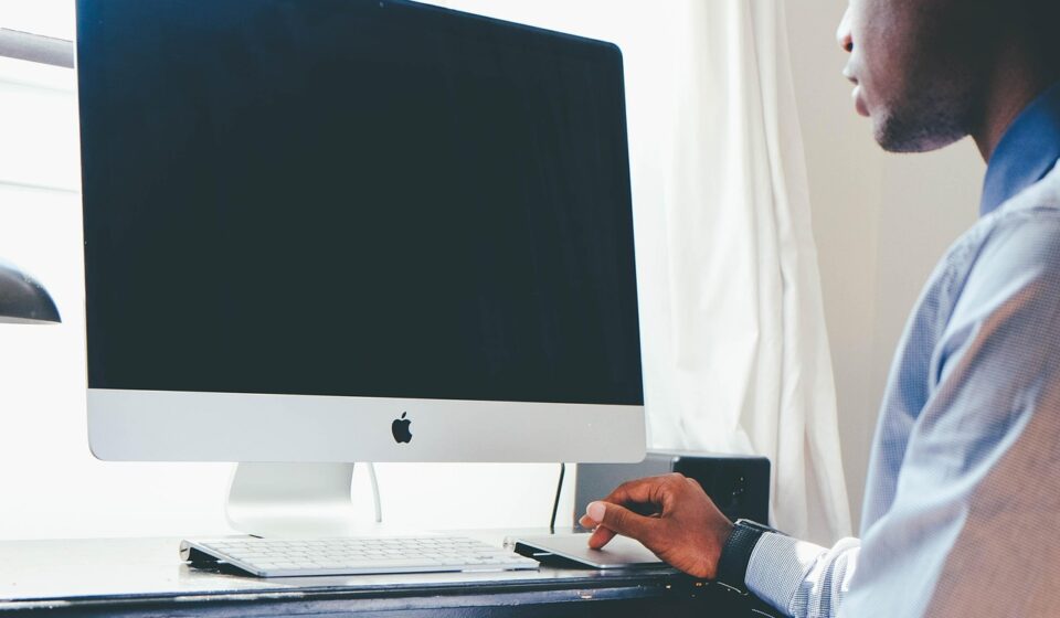 laptop with productivity apps