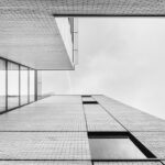 modern office building exterior clean windows