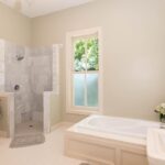 modern white pedestal sink