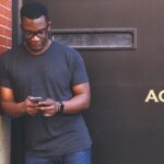 person looking confused at phone