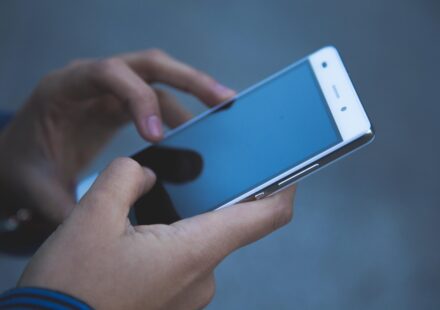 person looking confused at phone