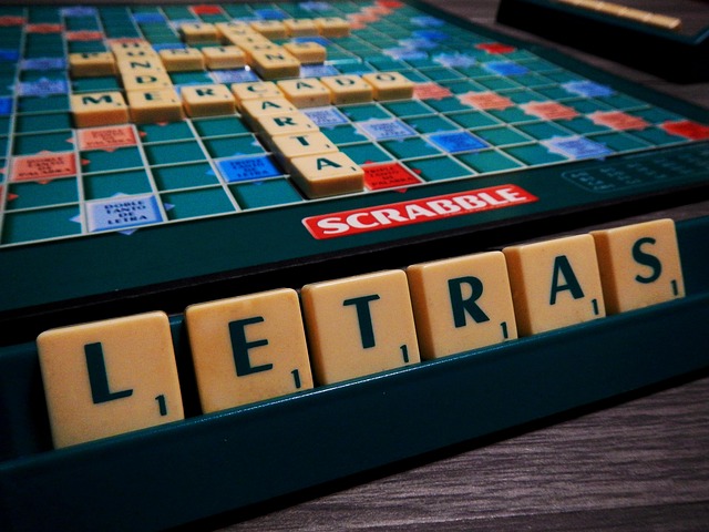 Scrabble board with high-scoring Z words