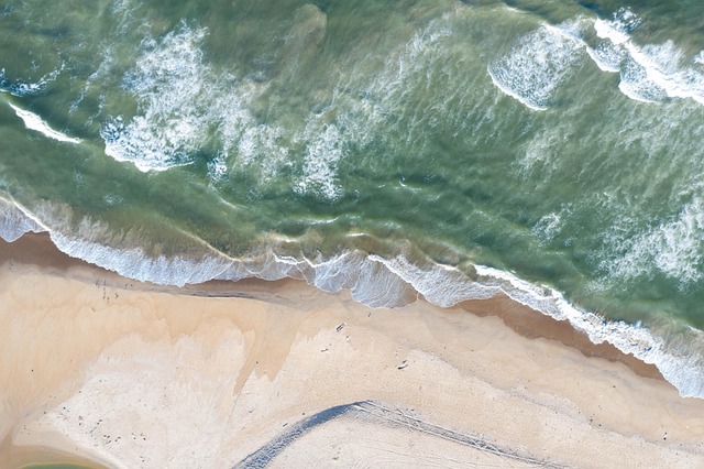 Aerial view of a Maltese coastline with ancient fortifications