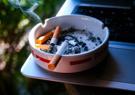 cigarette pack close up