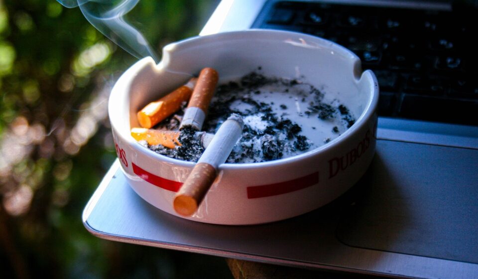 cigarette pack close up