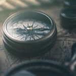 compass and map