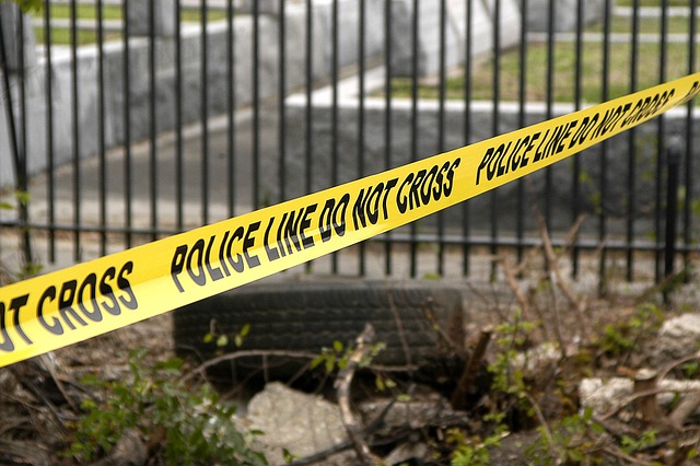 Crime scene tape at Isla Vista