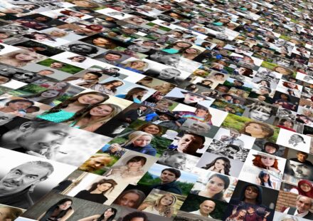 diverse people communicating