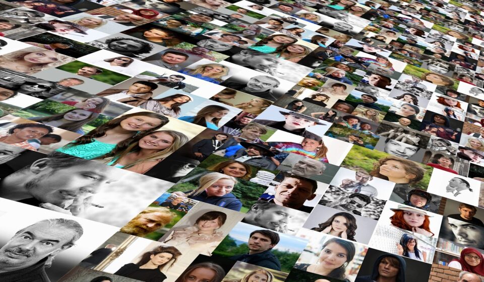 diverse people communicating