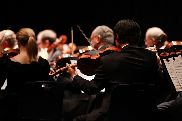 Orchestra performing Schubert's 'Unfinished' Symphony