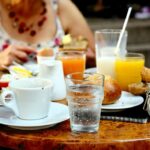 person safely ordering gluten free meal
