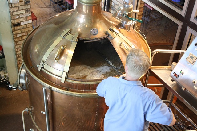 Sake brewery vat with rice and koji (japanese beverage sake)