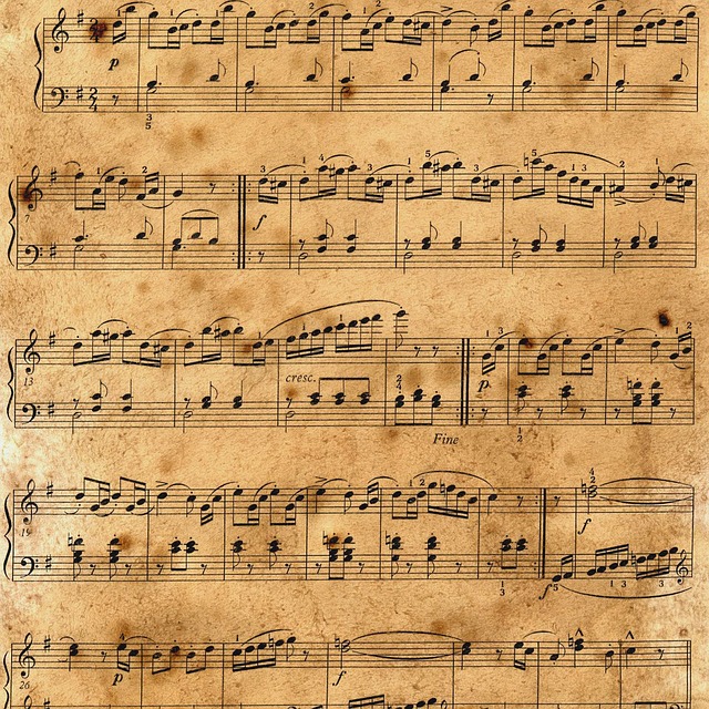 Sheet music with handwritten annotations