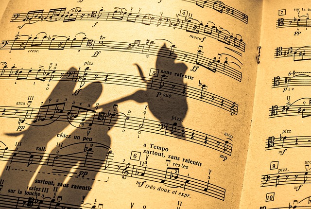 Sheet music for Schubert's 'Unfinished' Symphony