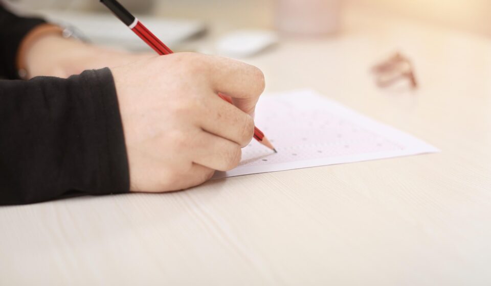 student failing driving theory test