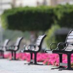 stylish outdoor bench