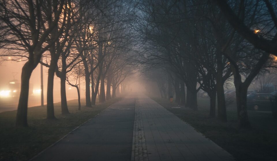 urban fog landscape