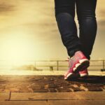 woman walking in comfortable heels